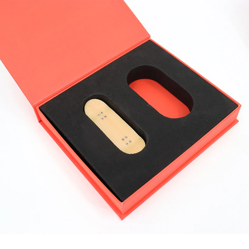 Customized Brand Red Magnetic Closure Paper Gift Box for Car Accessories Rectangular Folded Gift Packaging Box With EVA Insert