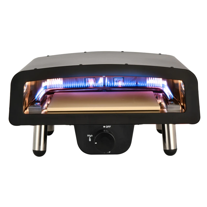 ANTO Manufacturer Price Outdoor Grill Tabletop 12 Inch Portable Horno De Forno Gaz Gas Pizza Oven For Sales