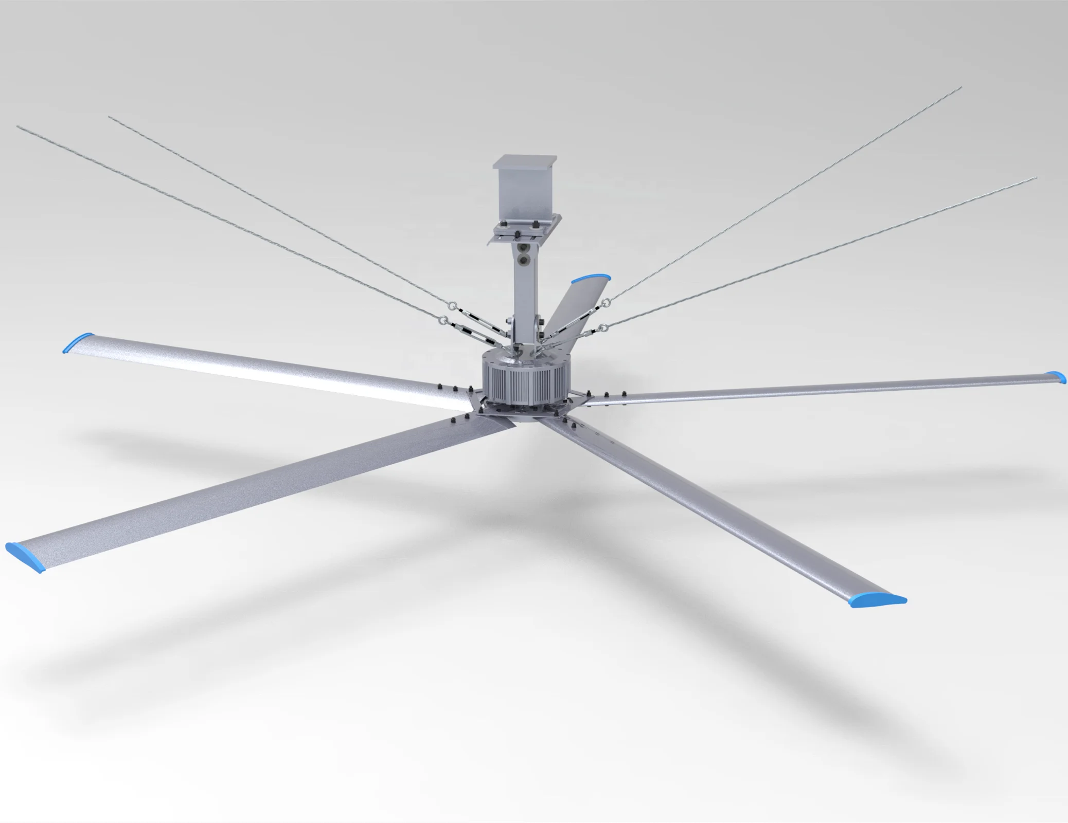 QX PMSM Motor 7.2M  Large Industrial Ceiling Fan  for Workshop