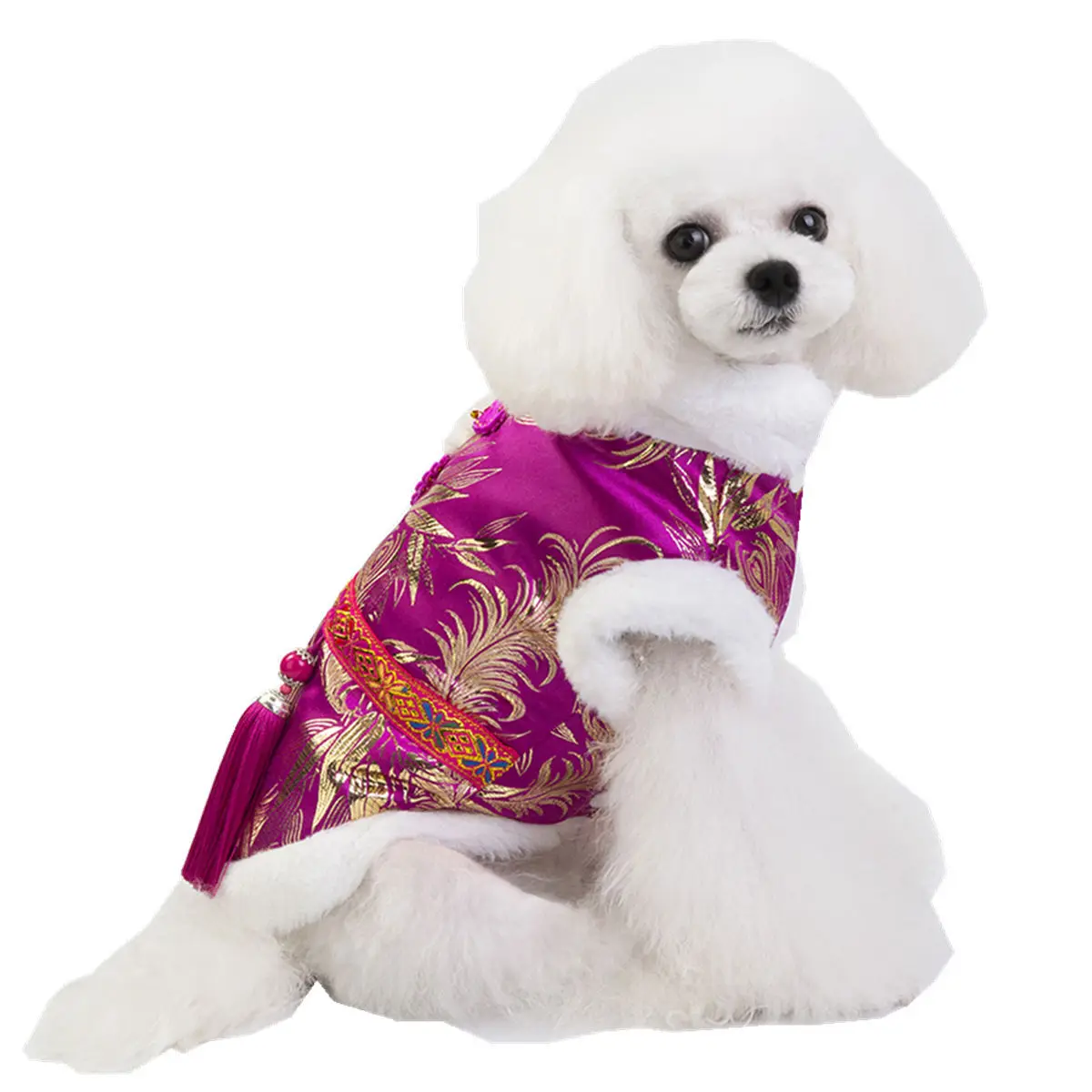 Одежда для собак, Осень-зима, костюм Тан для китайского новогоднего фестиваля, оптовая продажа