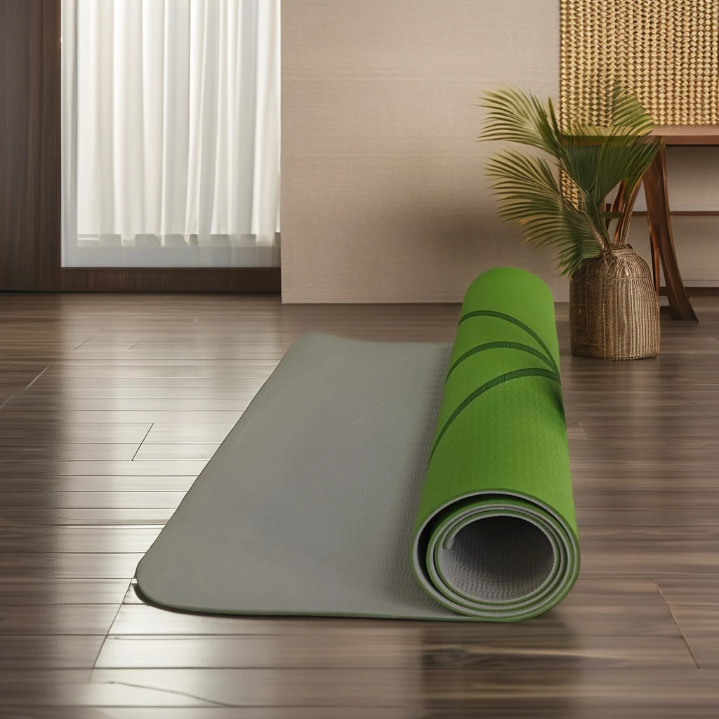 Eco-Friendly TPE Non-Slip Pilates Yoga Mat Thick Waterproof Sports Fitness Mat Gym Use Popular Custom Logo in China