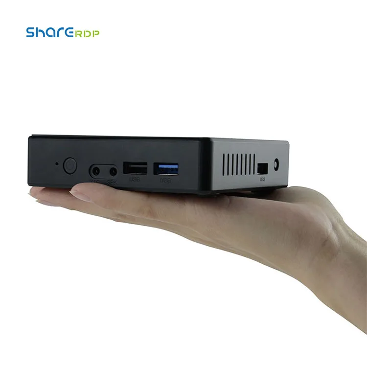 Hot Sale Quad Core 2.0 GHz Zero Client ARM A53 Win10 1920*1280 VGA HD Display Mini Thin Client For CBT ICT computer lab