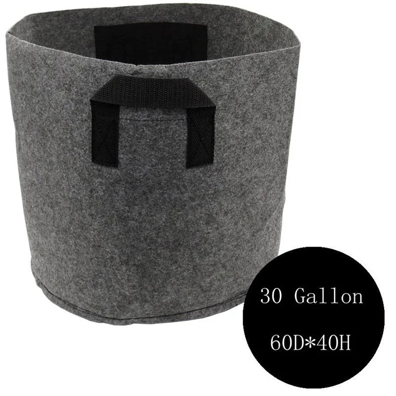1 3 5 30 60 65 75 300 Gallon Tan Garden Plant Grow Bag Fabric Pots with Strap Handles