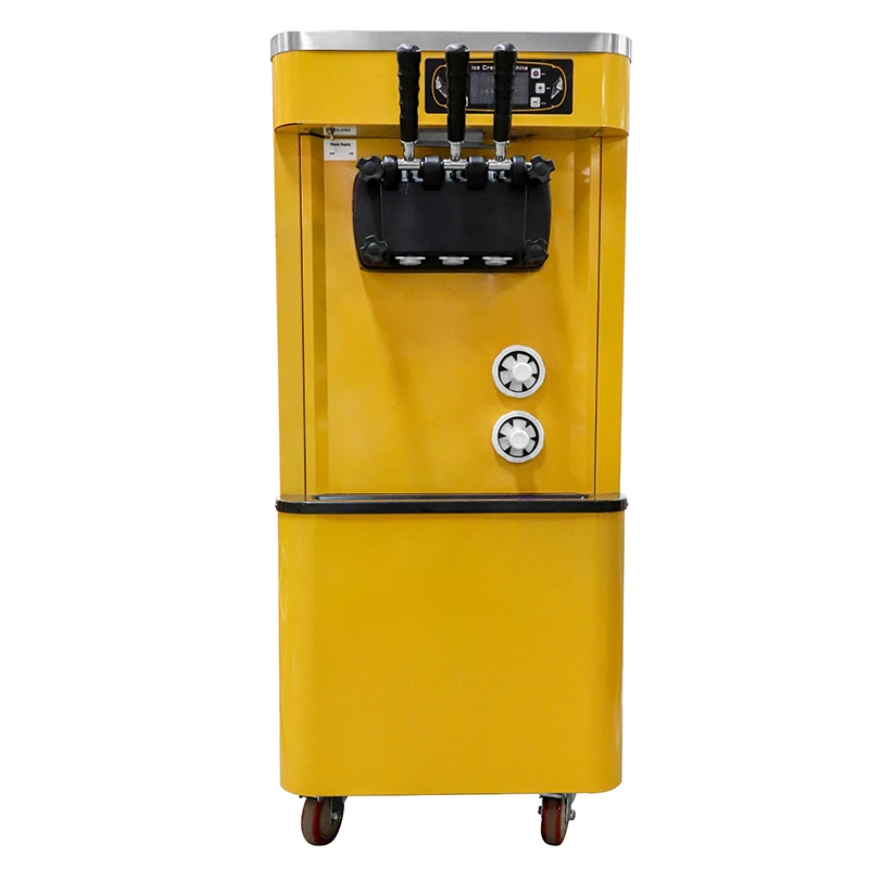 
China commercial 3 Flavor and Twist Soft Serve Ice Cream Maker / Frozen Yogurt / Gelato / Sorbet Machine 