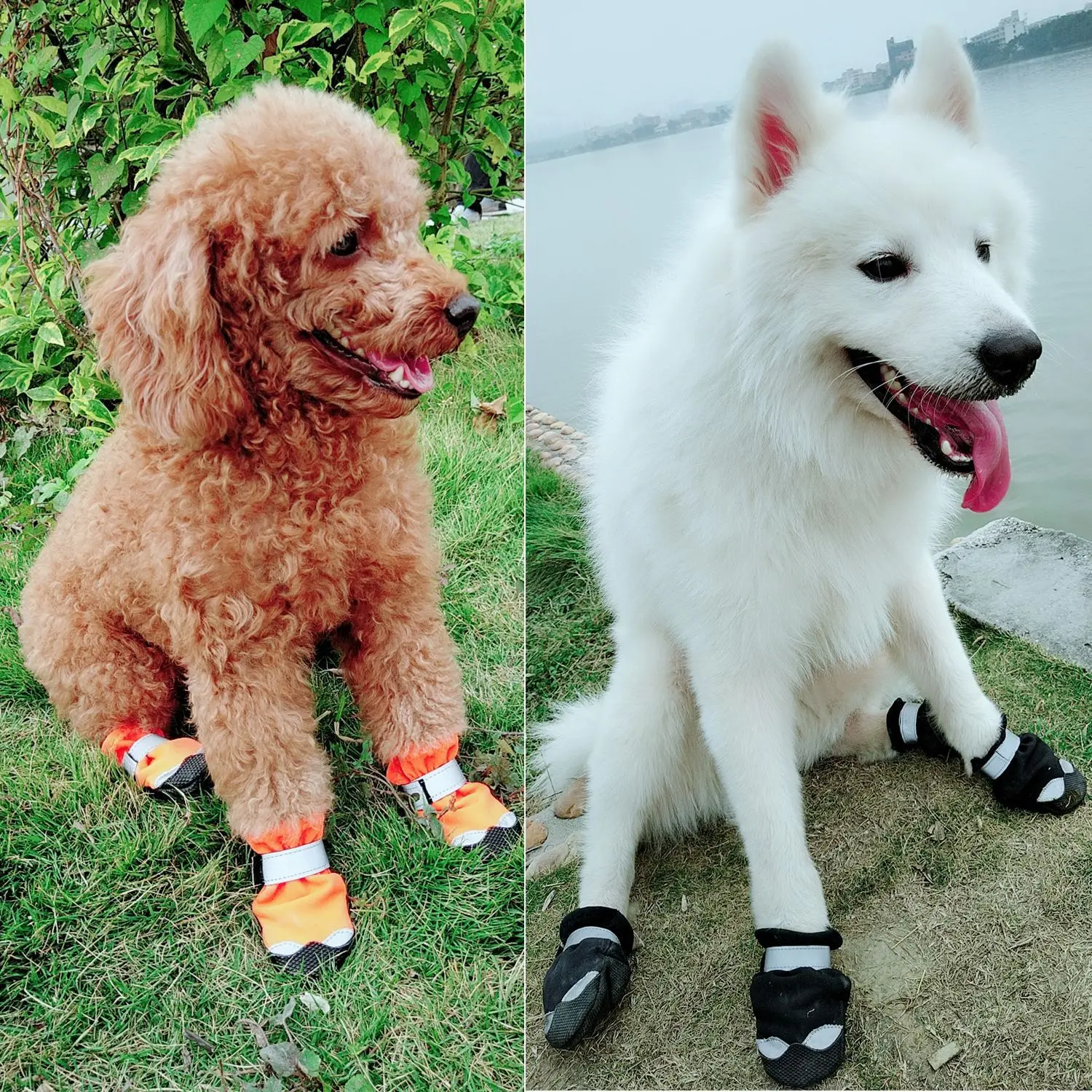 High Quality Luxury Hot Pavement Rubber Holes Set Fashion Summer Customized waterproof outdoor Rain Boots Pet Dog Shoes