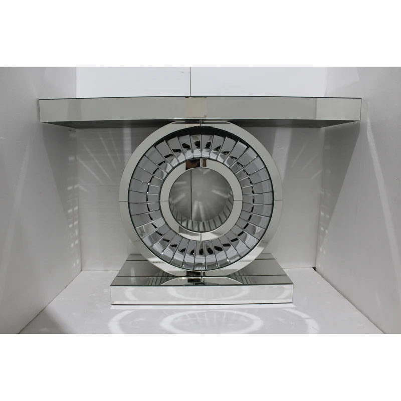 
Professional manufacture contemporary artistic entrance console glass table 