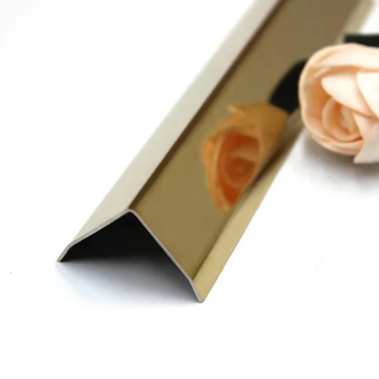 Stainless steel L-type corner guard border decoration package edge press edge right Angle edge strip tile positive corner line