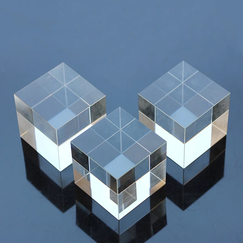 Top Quality K9 Crystal Blank Chamfered Crystal Cube Paper Weight For Table Decoration