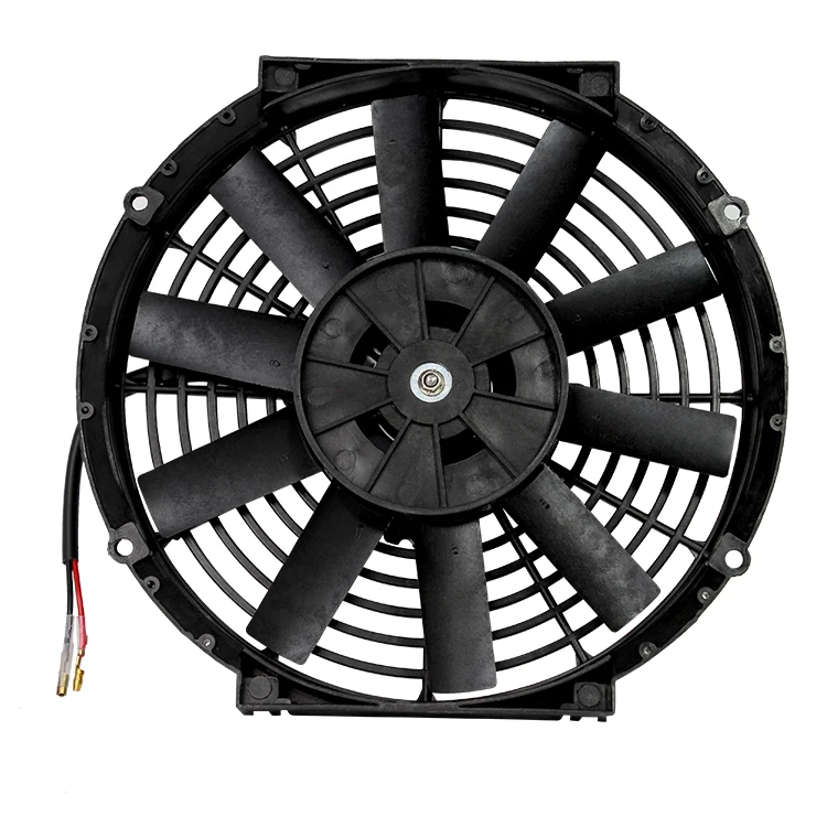 Vehicle Electric 12V 10 Inch 12 Inch Dc Auto Universal Slim Universal Condenser Radiator Cooling Fan Assy For Car Bus Truck