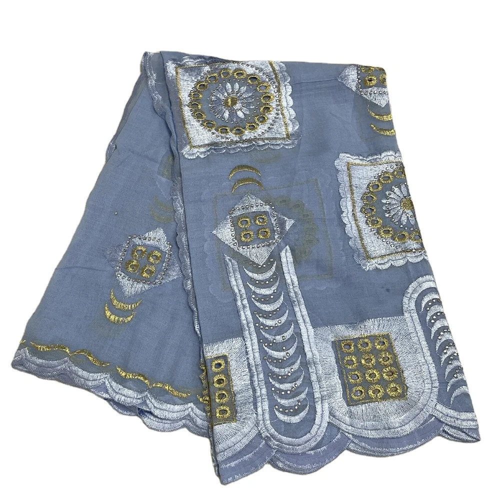SE-551 Sudanese Toub in Dubai оптовая продажа швейцарская вуаль в африканском стиле хиджаб шарфы хлопковые вышитые африканские шали для женщин