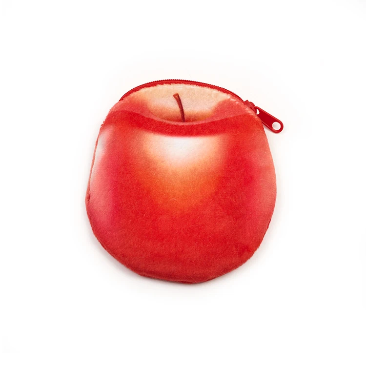 New Customization Cute Cartoon Simulation Fruit Bag Printing Fruit Plush Toy Pillow Cushion