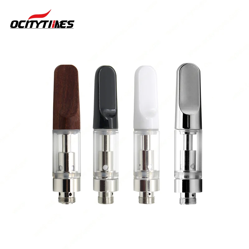 2021 No Leaking .5ml 1.0ml Vaporizer Ceramic Coil 510 Glass CBD Cartridge for Thick
