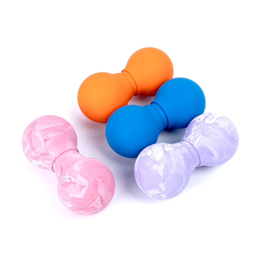 Factory Custom High Quality Muscle Relax Lacrosse solid rubber peanut Yoga massage balls
