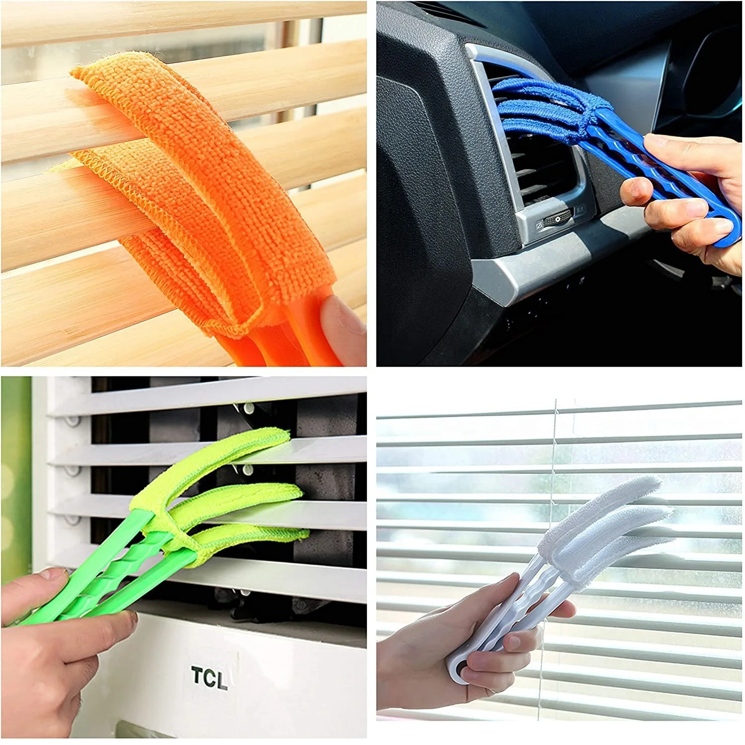 Customizable LOGO Removable home Blinds cleaning brush Car interior outlet gap cleaning brush Household cleaning tools