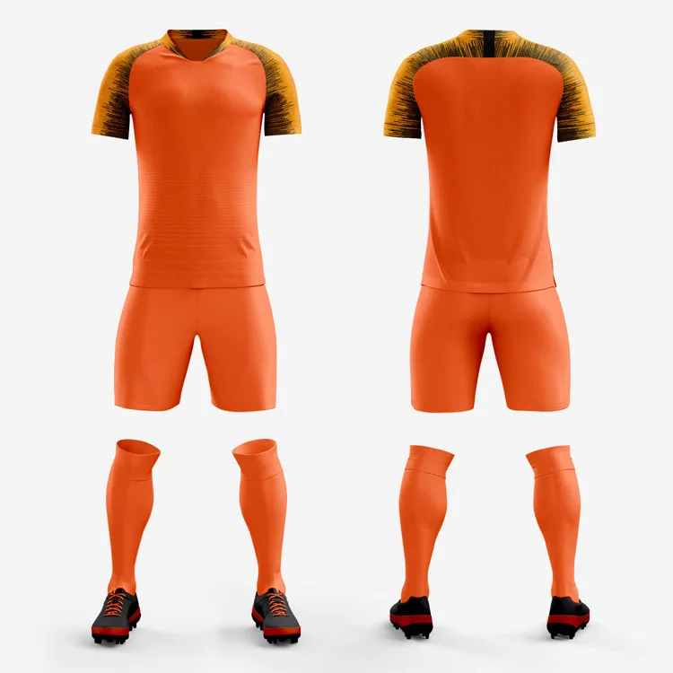 2022 Top Selling Soccer Uniform Soccer Wear Wholesale Custom Sublimation 100% Polyester Soccer Jersey Men Team Football