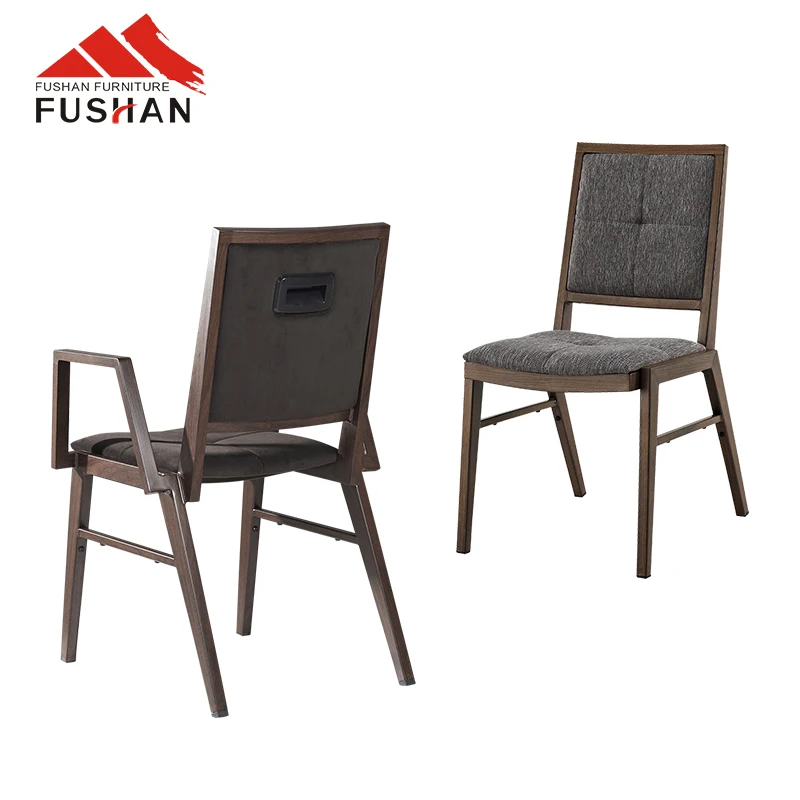 Best quality modern hotel restaurant wholesale chinese stackable metal vintage chair famous designers dining chairs