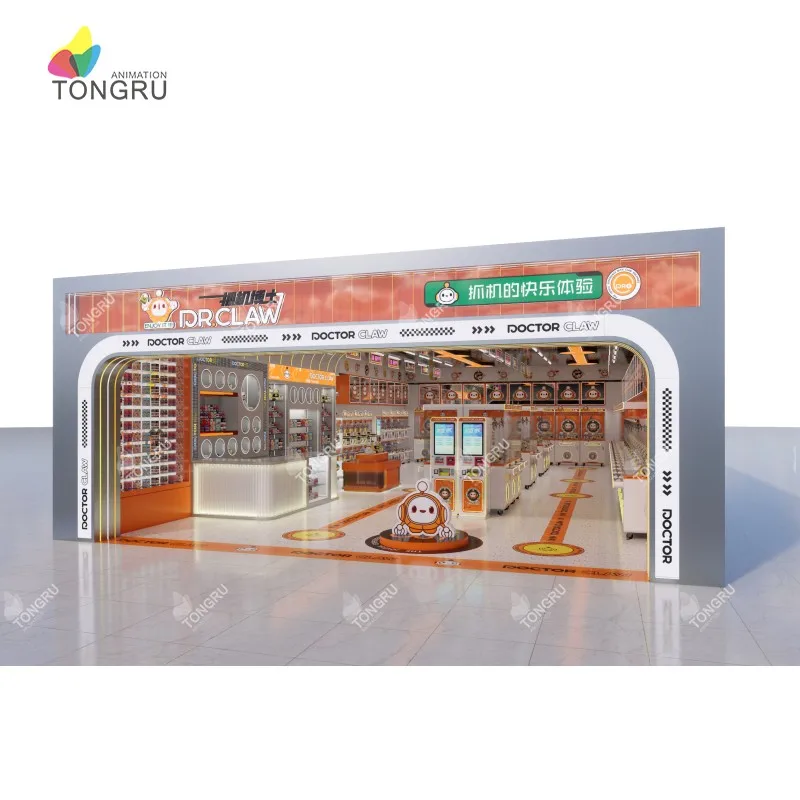 Wholesale Custom Coin & Bill Operated Arcade Claw Crane Machine Joystick Control Cheap Doll Claw Machine with Acceptor