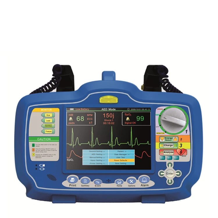 BT-AED02 hospital Handheld portable Automatic External Defibrillator AED defibrillator cardiac defibrillator manufacturers
