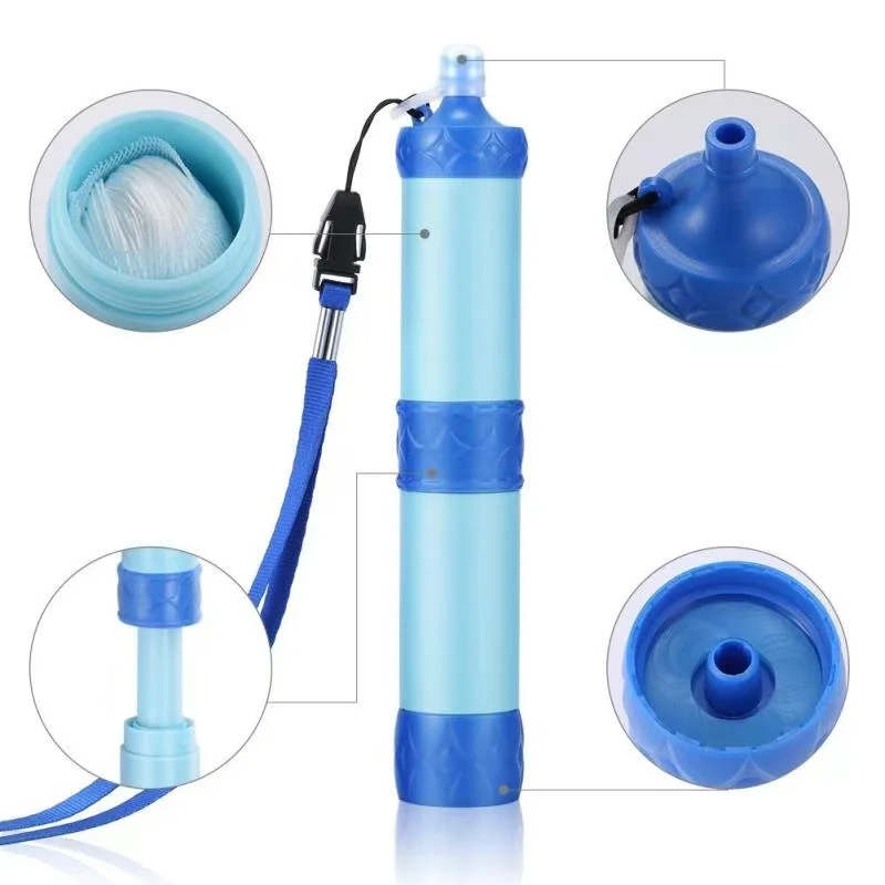 Мини фильтр для воды на бутылку, портативная система фильтрации воды на открытом воздухе, очиститель воды (1600388267129)