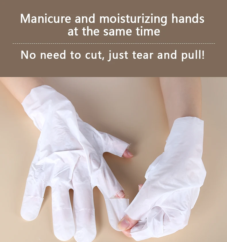 Hand Mask Gloves Manicures Hydrating Korean Wrinkles Collagen Whitening Nail Hand Mask My Logo