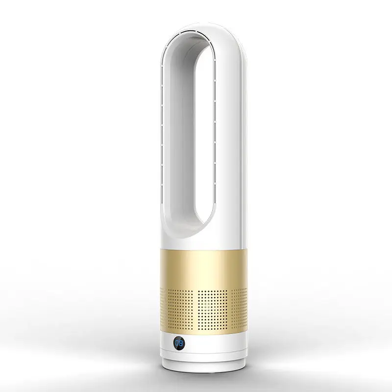 Household Air Cooler Circulation Noiseless Bladeless Tower Fan With Remote Control