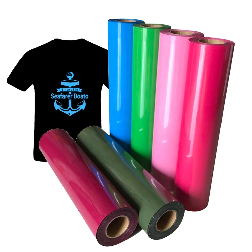renlitong heat transfer vinyl wholesale best htv textile PVC matte heat transfer vinyl best htv vinyl heat transfer t shirt