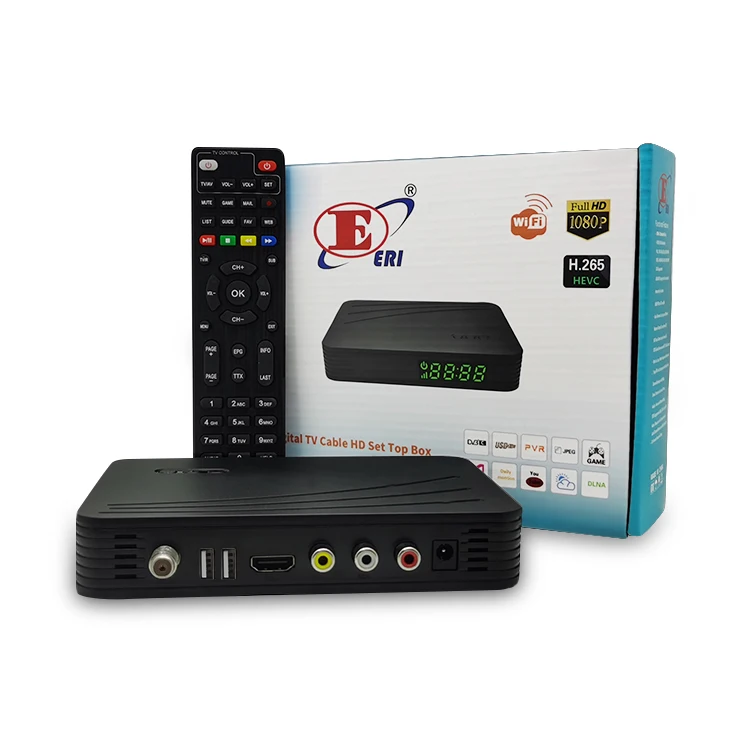 Parental Lock and Timer Linux Channel Booking H265 265 Ac 3 10bit Dvb T2 Tv Decoder