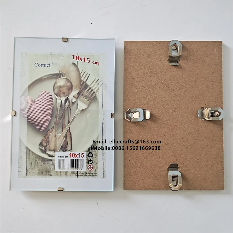 Cheap easy snap frame, glass photo frame, Frameless transparent glass clip frame 4x6x8x10x12x14x16x20x22x24x36 5x7x9x13x18x24x30