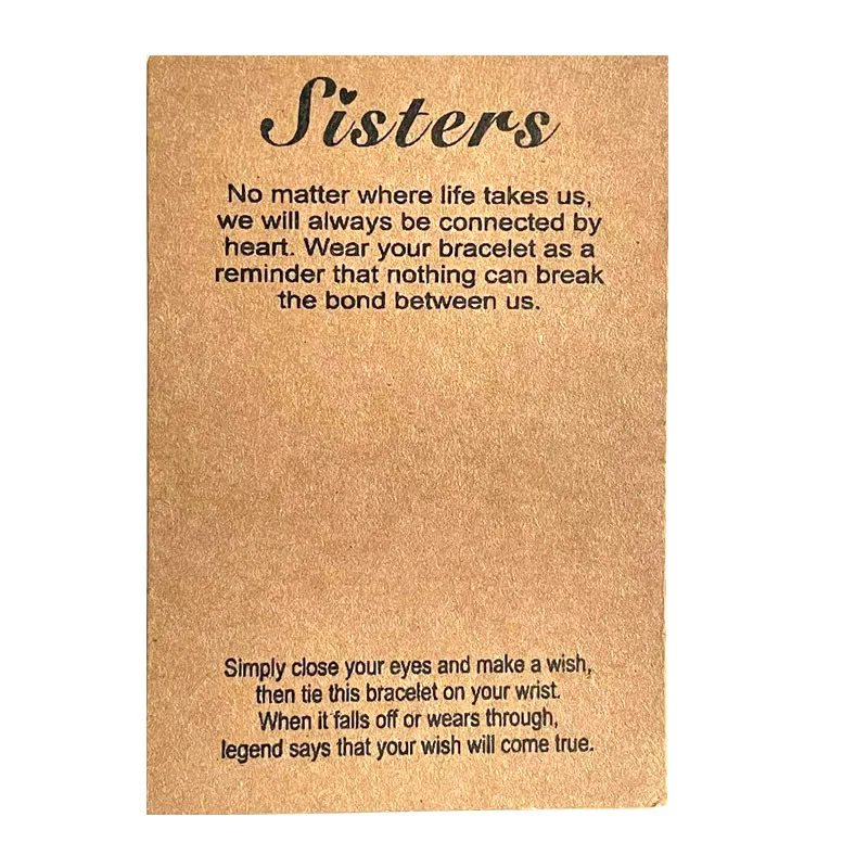  Custom Natural Color Kraft Cards Best Friends Sister Mommy Jewelry Cards Brown Paper Cards Gift Packing Accessories.jpg