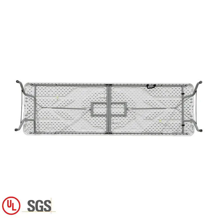Wholesale white HDPE plastic folding table dining banquet restaurant folding tables for events