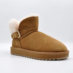 Высококачественная зимняя обувь, Нескользящие зимние сапоги из искусственного меха, сексуальные пушистые женские зимние сапоги