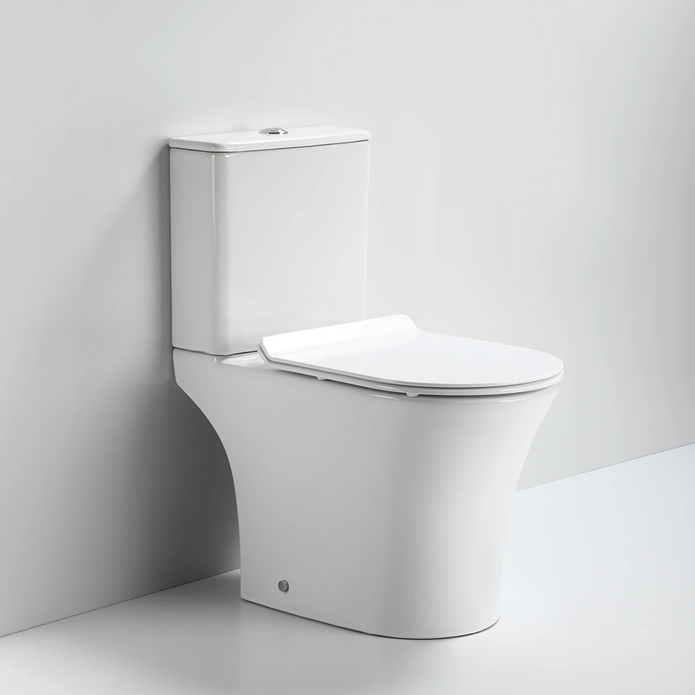 Rimless Two Piece Water Closet Toilet