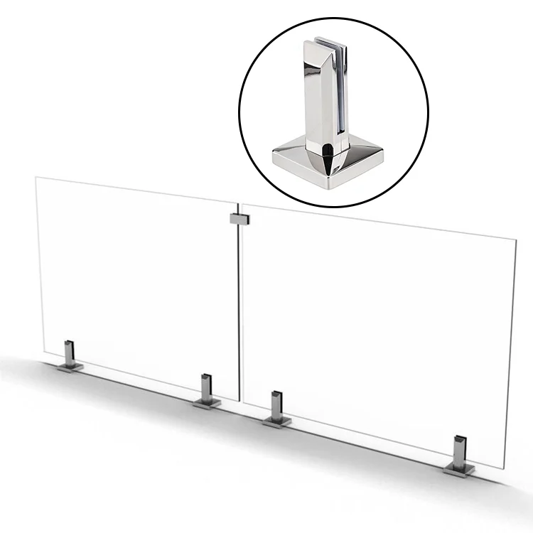 304 316 interior exterior inox stainless steel frameless spigot glass railing balustrade accessories