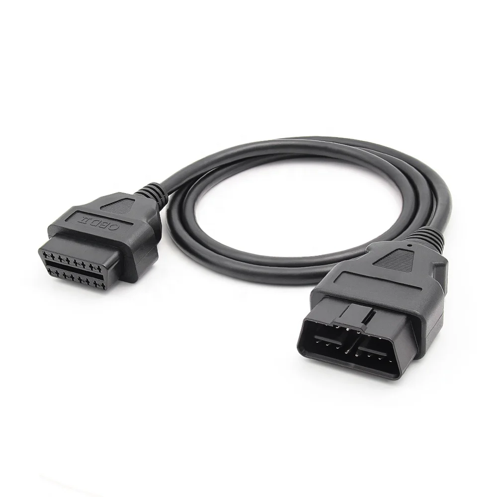 Universal 16PIN Full Chip 100CM OBD2 Male to Female OBD2 Extension Cable Support For All OBDII Code Scanners