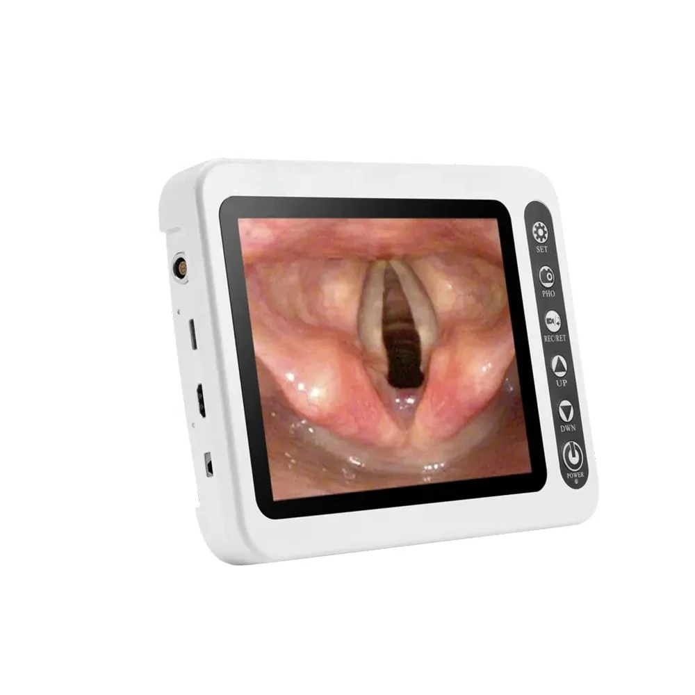 LTEV21 New Arrival Portable Flexible Endoscope Large Screen Bronchoscope Hugemed Video Laryngoscope