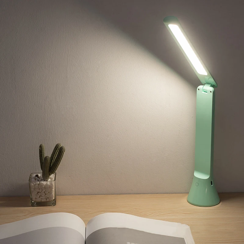 New Stepless Dimming LED Desk Lamp Multifunctional USB Charging Table Light Foldable Led Flashlight Lamp