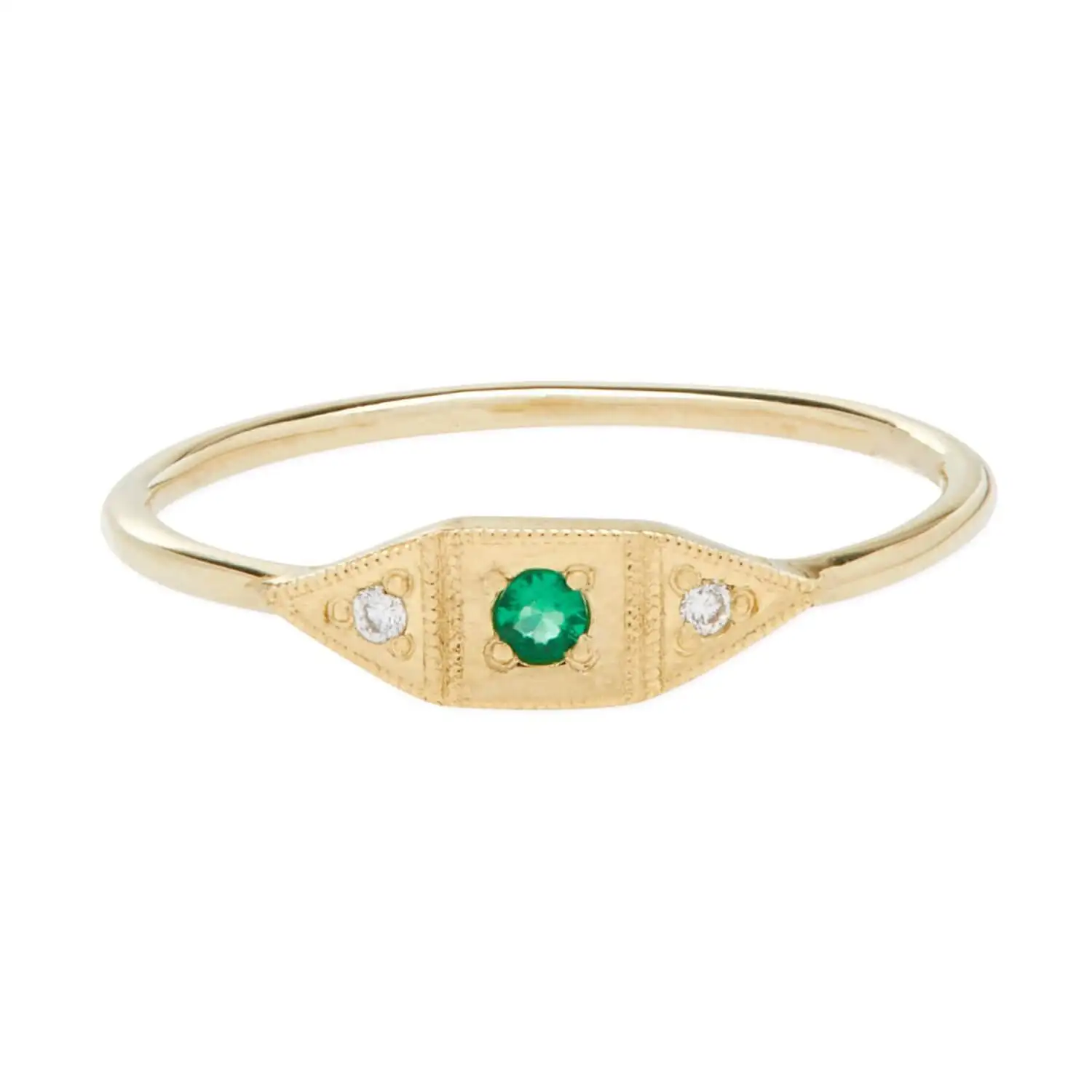Women jewelry antique emerald ring gold jewelry middle finger rings