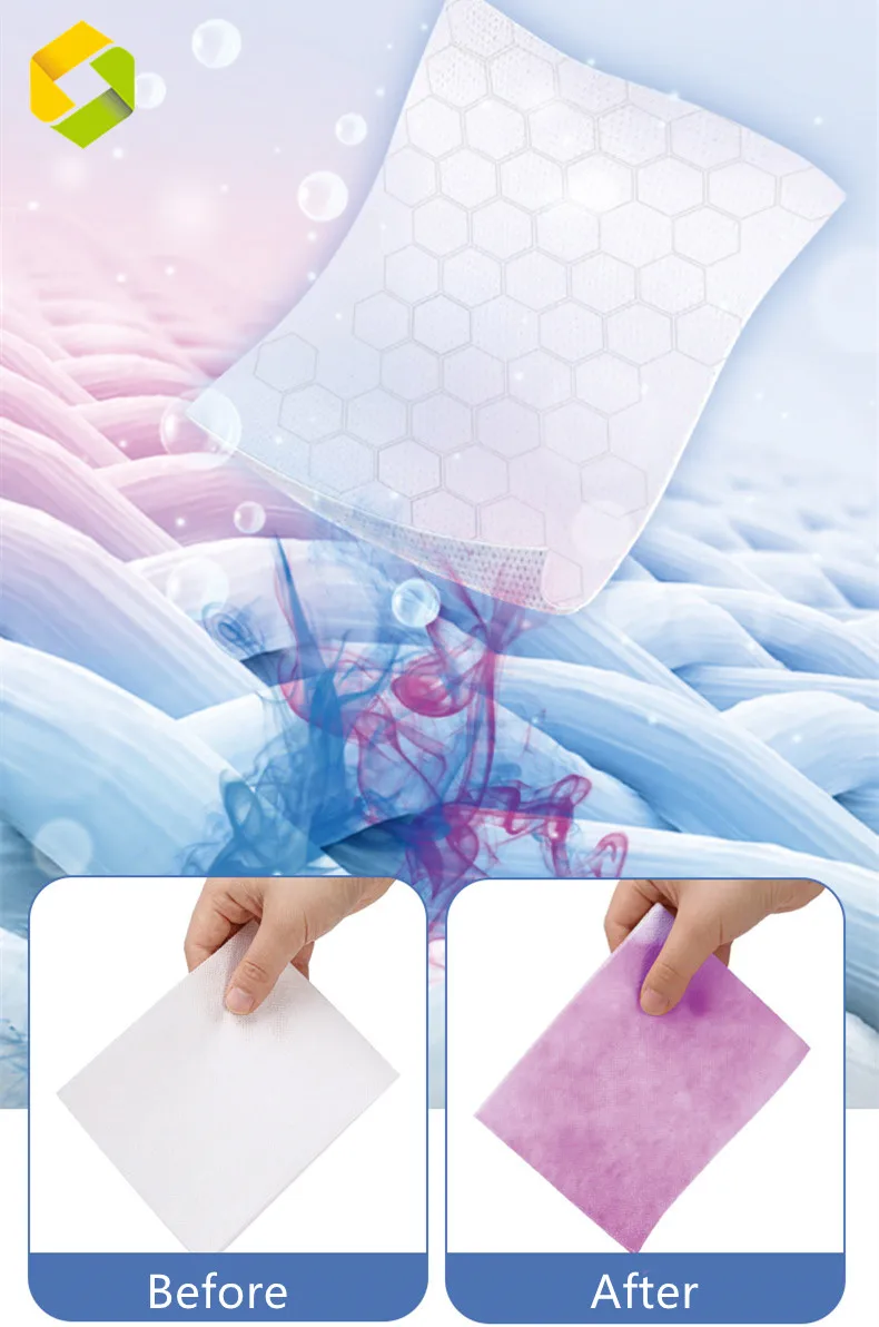 ECO Cloths Nonwoven Fabric Grasper Laundry Dryer Catcher Color Catcher Color Absorber Nonwoven Grabber Washing Sheet