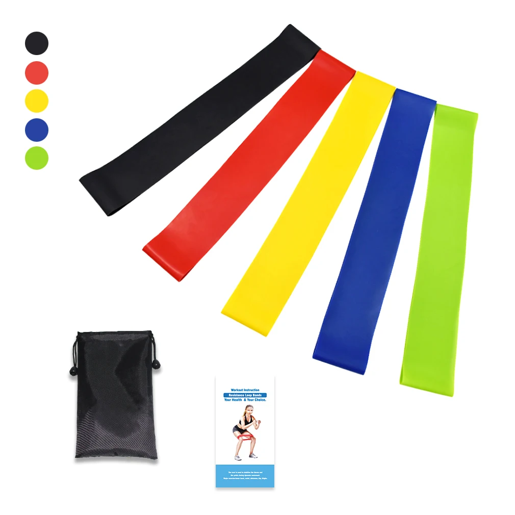 Натуральный латексный эластичный фитнес-браслет