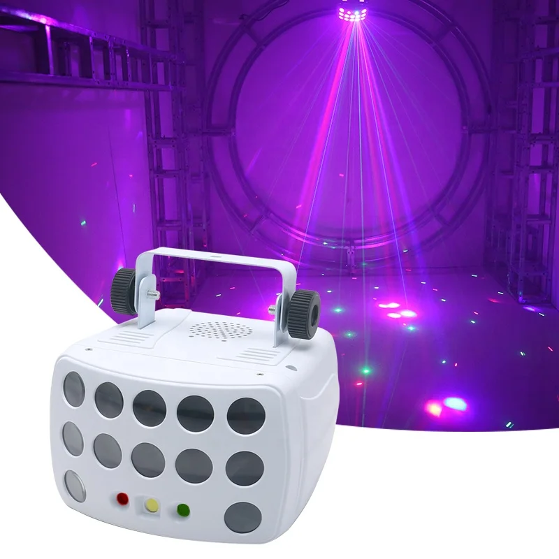 Hot Sale Home Party Mini DJ Lighting LED Laser Butterfly Colorful Disco Light