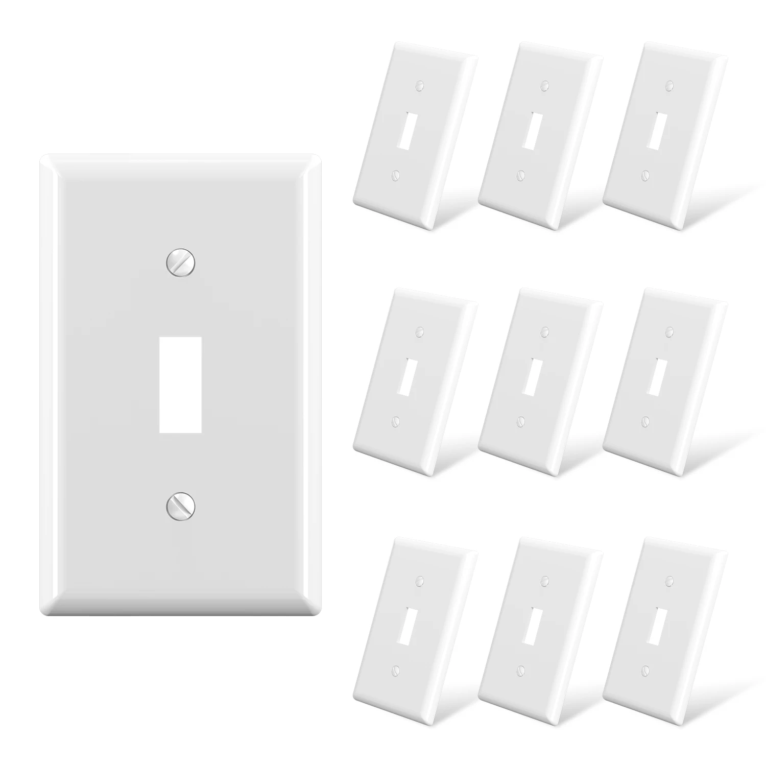 Home High Quality Flexibility 1 Gang Toggle Switch Plastic Wall Plate