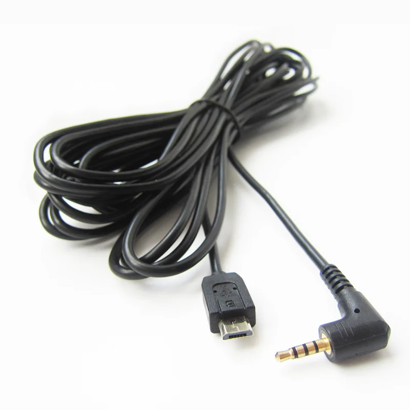 Jack Right Angle Stereo to Micro B USB 5P AUX Kabel Custom Cable Android Stereo 2.5MM 4 Poles/customized Rohs