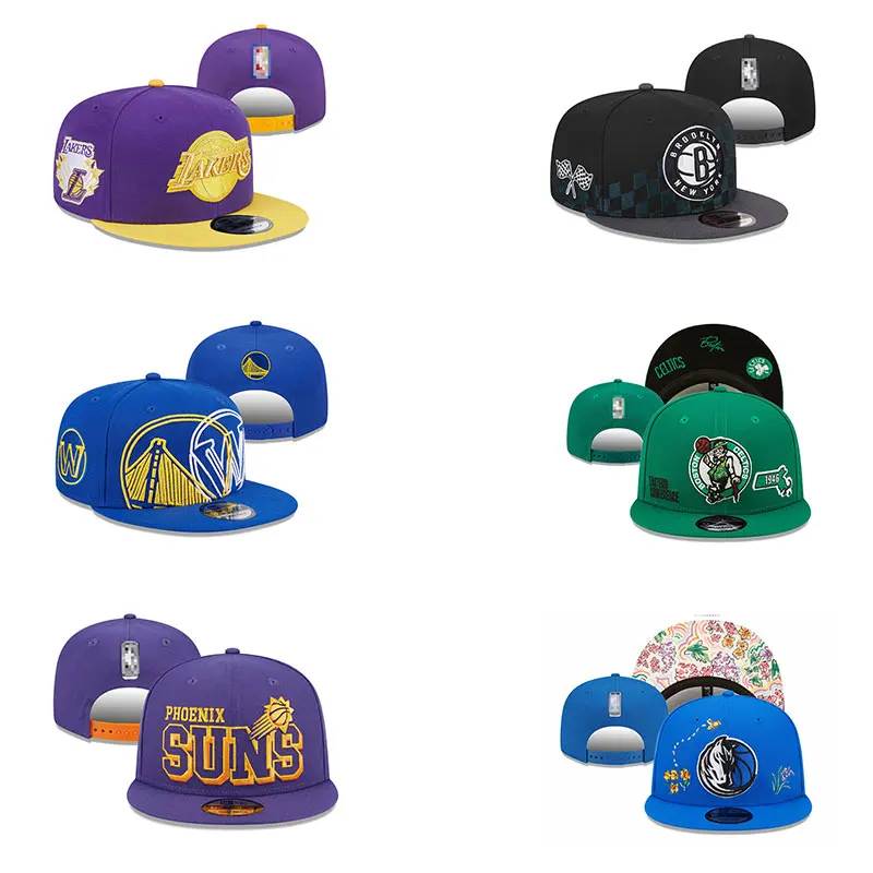 Новые сезонные дизайнерские американские баскетбольные шляпы NBAing Yupoong Snapback спортивные кепки