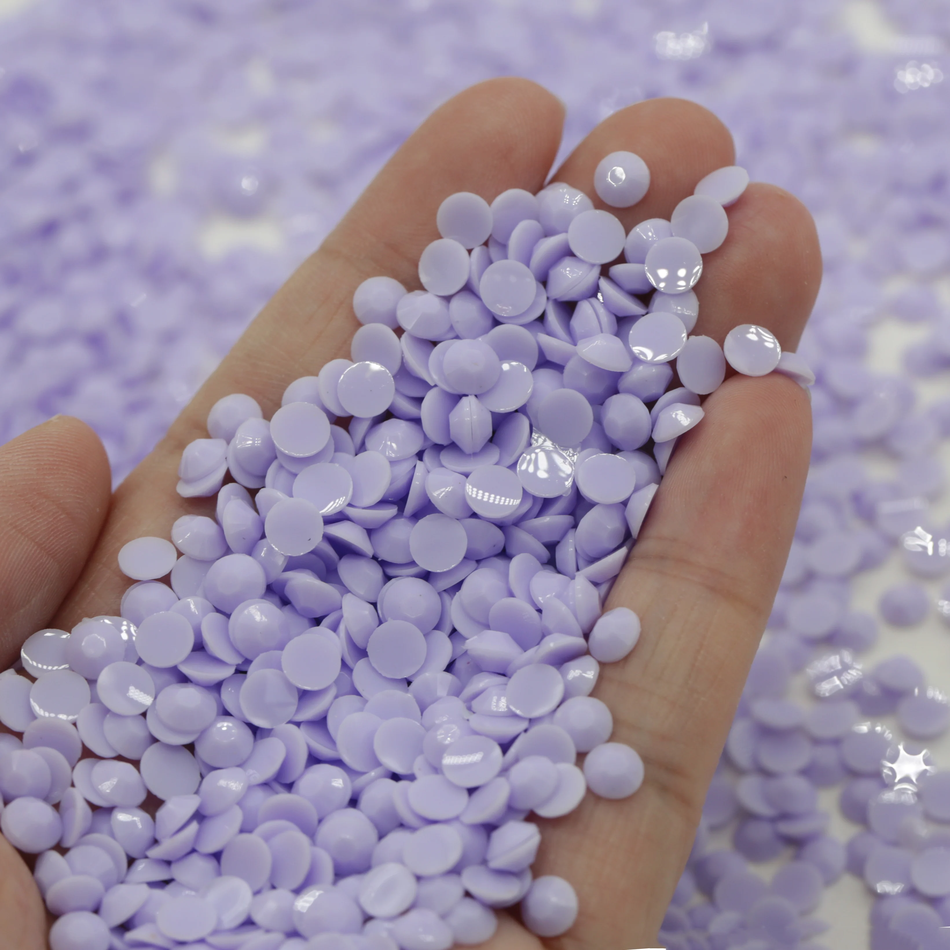 WHATSTONE 3mm 4mm 5mm Wholesale Bulk Package Strass Flatback Crystal Stones Jelly Macaron Lavender Resin Rhinestones