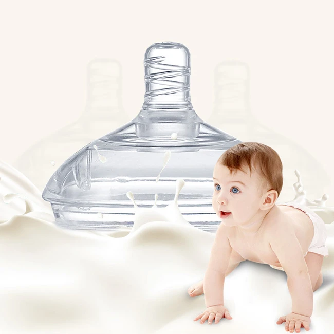 Milk bottle nipple for breast milk feeding BPA Free baby milk bottle nipple