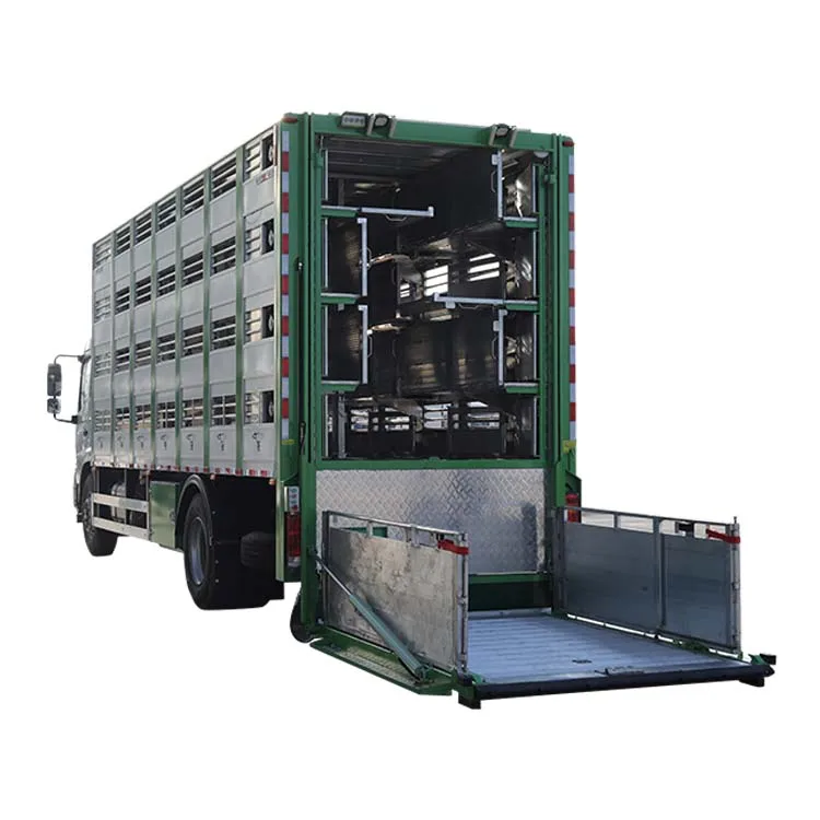 180 horsepower 3 floors aluminum body 6.8m 4x2 livestock poultry pig animal transport truck
