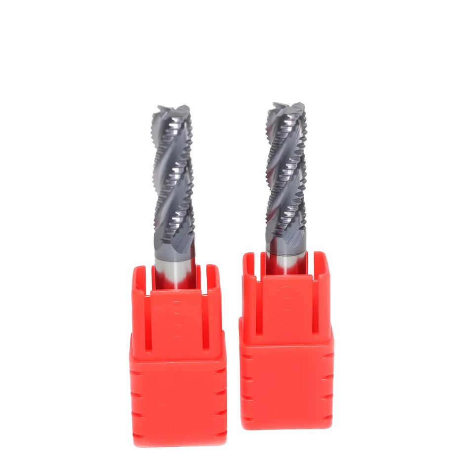 rough end mill router bits tungsten steel metal cutting tool carbide cnc rough milling cutter cnc 2 flute endmill bits 4mm