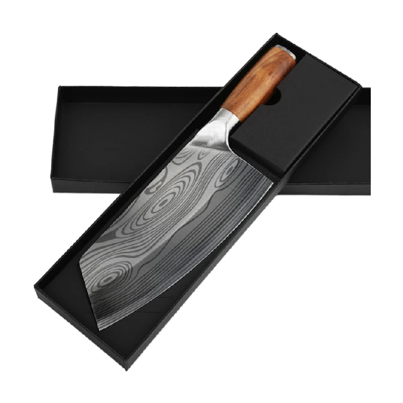 Meat Cleaver Knives Hand Forged Boning Knife Carbon Steel Vegetable Chef Knives with Sheath and Gift Boxes Design