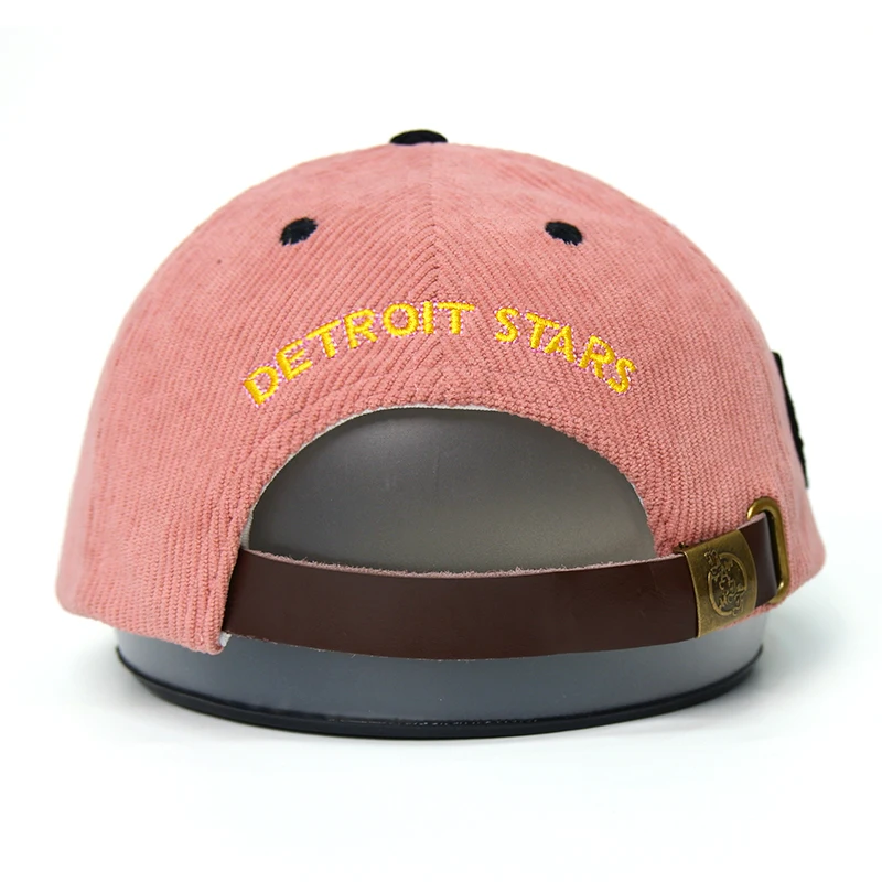Qianzun Manufacturer streetwear retro embroidery wholesale high quality corduroy fabric a frame oem hip pop snapback cap