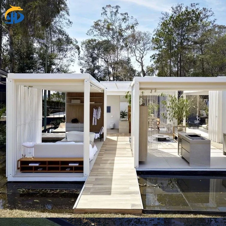 20ft 5 Bedroom Luxury Prefabricated Two Story Container House Portable Mobile House Luxury Homes